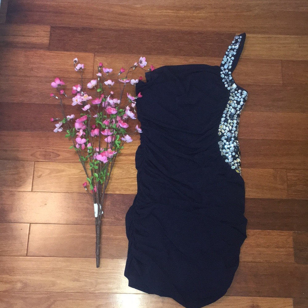 Navy Blue Sequin Dress!